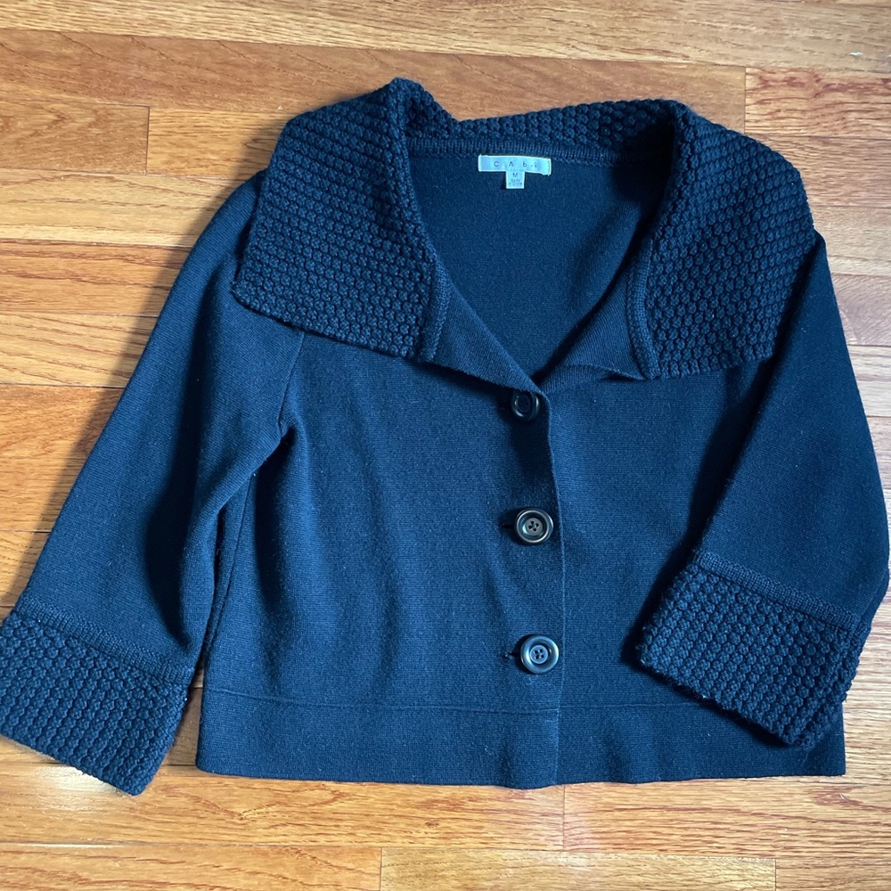 CAbi Dark Knit Sweater